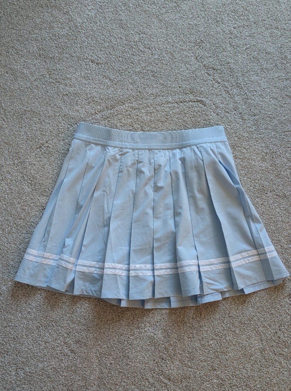 NWT RLX Pleated A-Line Performance Skort - Concept 2 Blue Multi